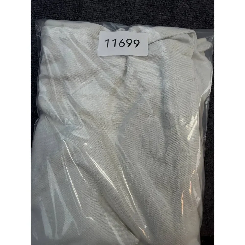 Ralph Lauren Men's XL Ivory Tennis Crest Pocket Polo Shirt 100% Cotton